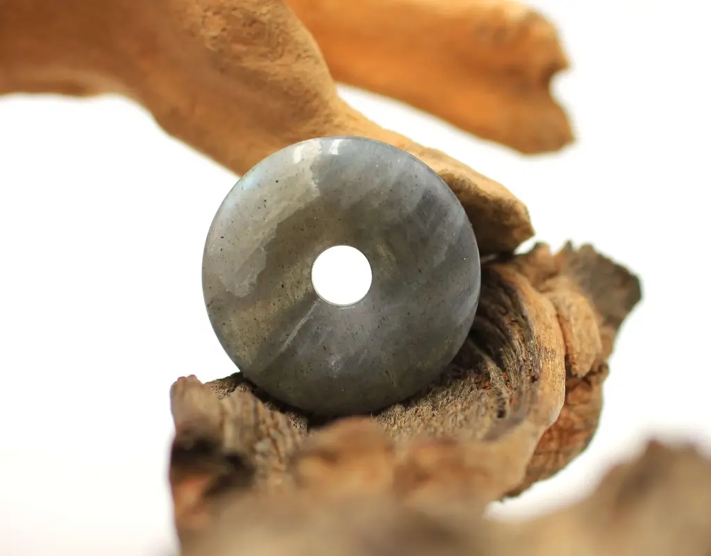 Pendentif donut en Labradorite