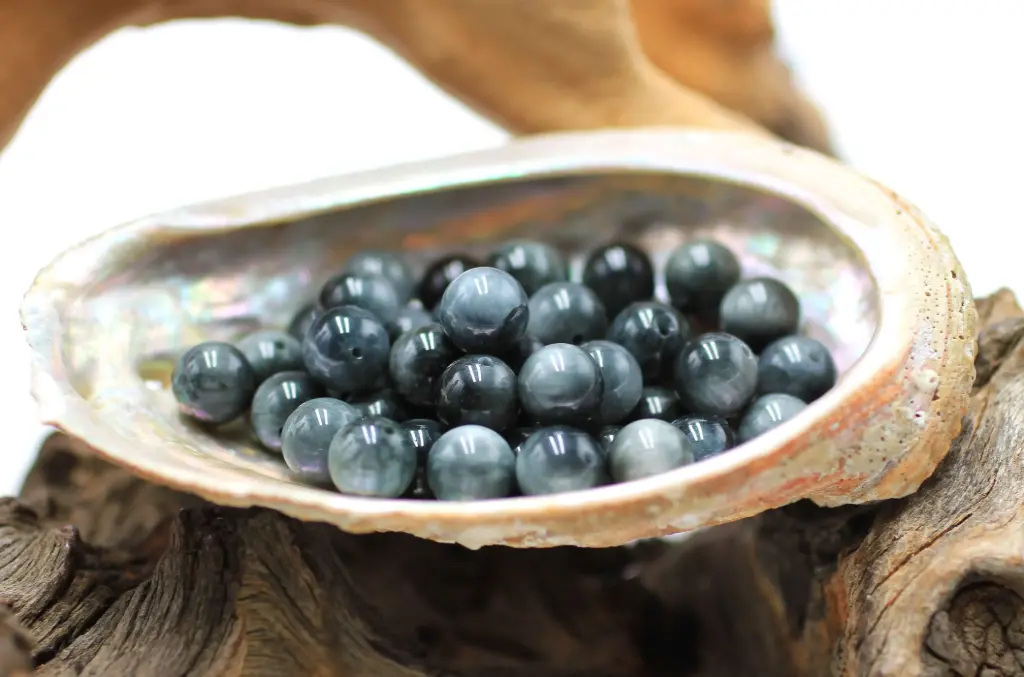 Perle 8mm en Tourmaline Œil de chat