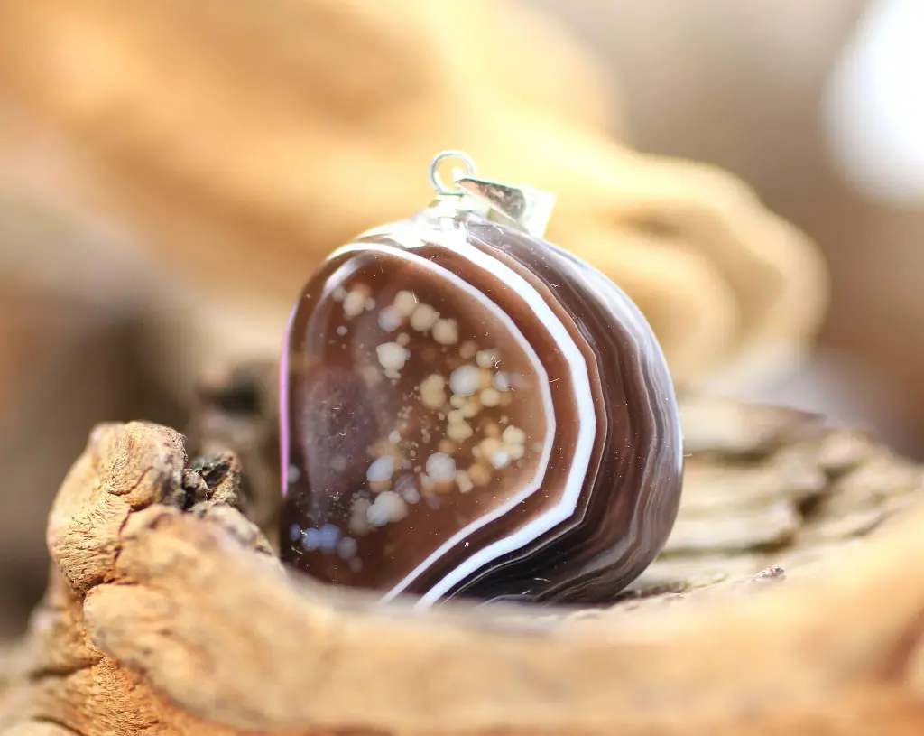 Pendentif en Agate du Botswana