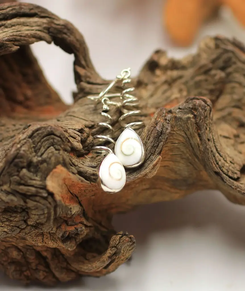 Boucles d'oreille en Argent 925 et en Œil de Sainte Lucie