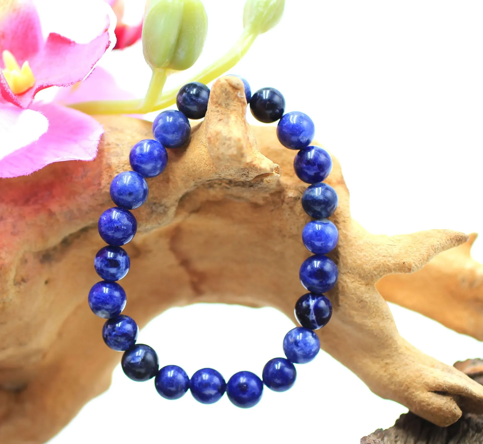 Bracelet en perles 8mm en Sodalite