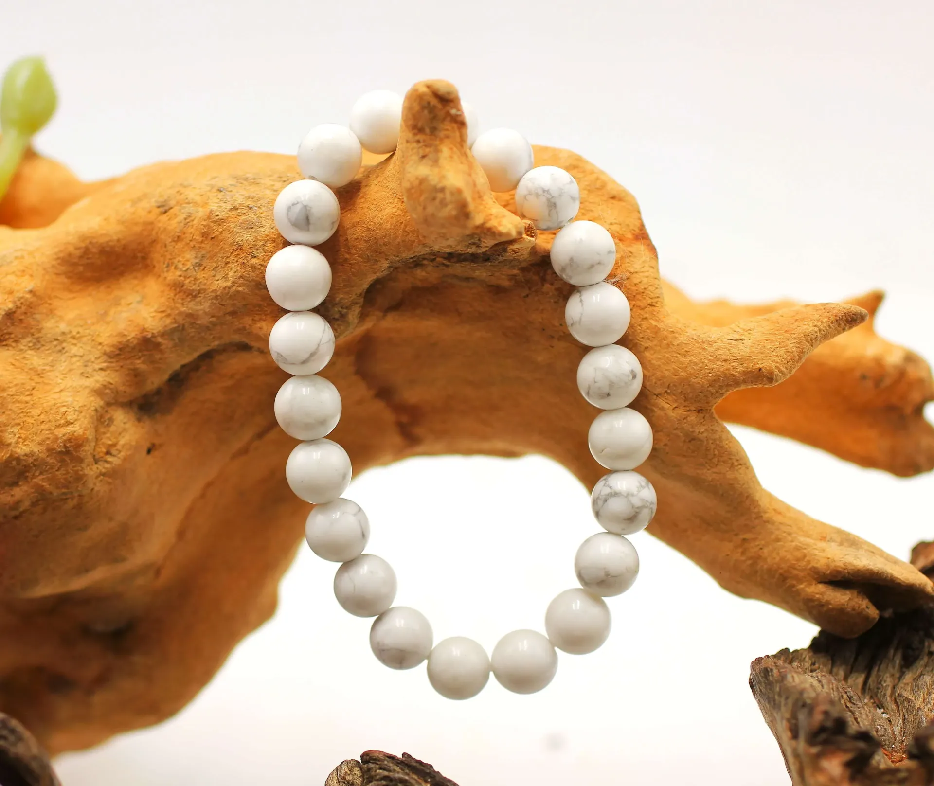 Bracelet en perles 8mm en Howlite