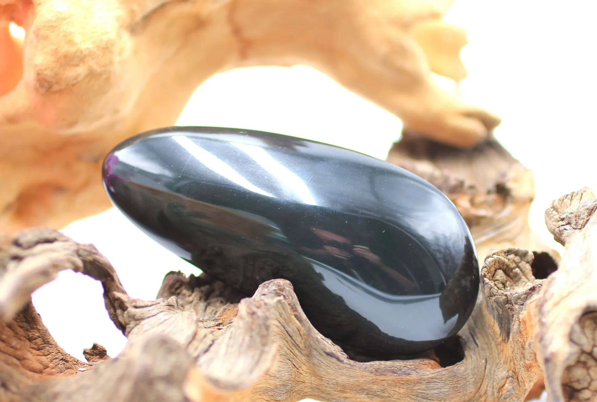 Galet en Obsidienne œil céleste