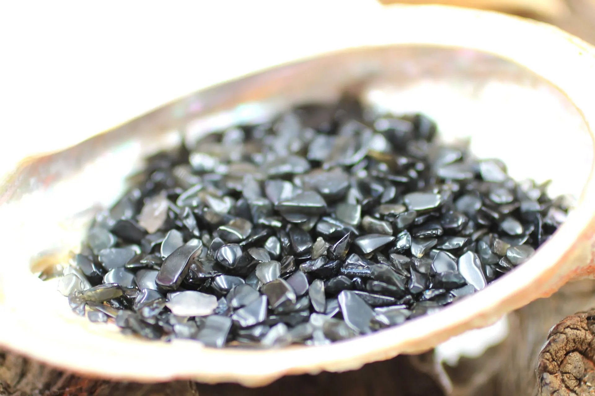 Gravier en Obsidienne noire