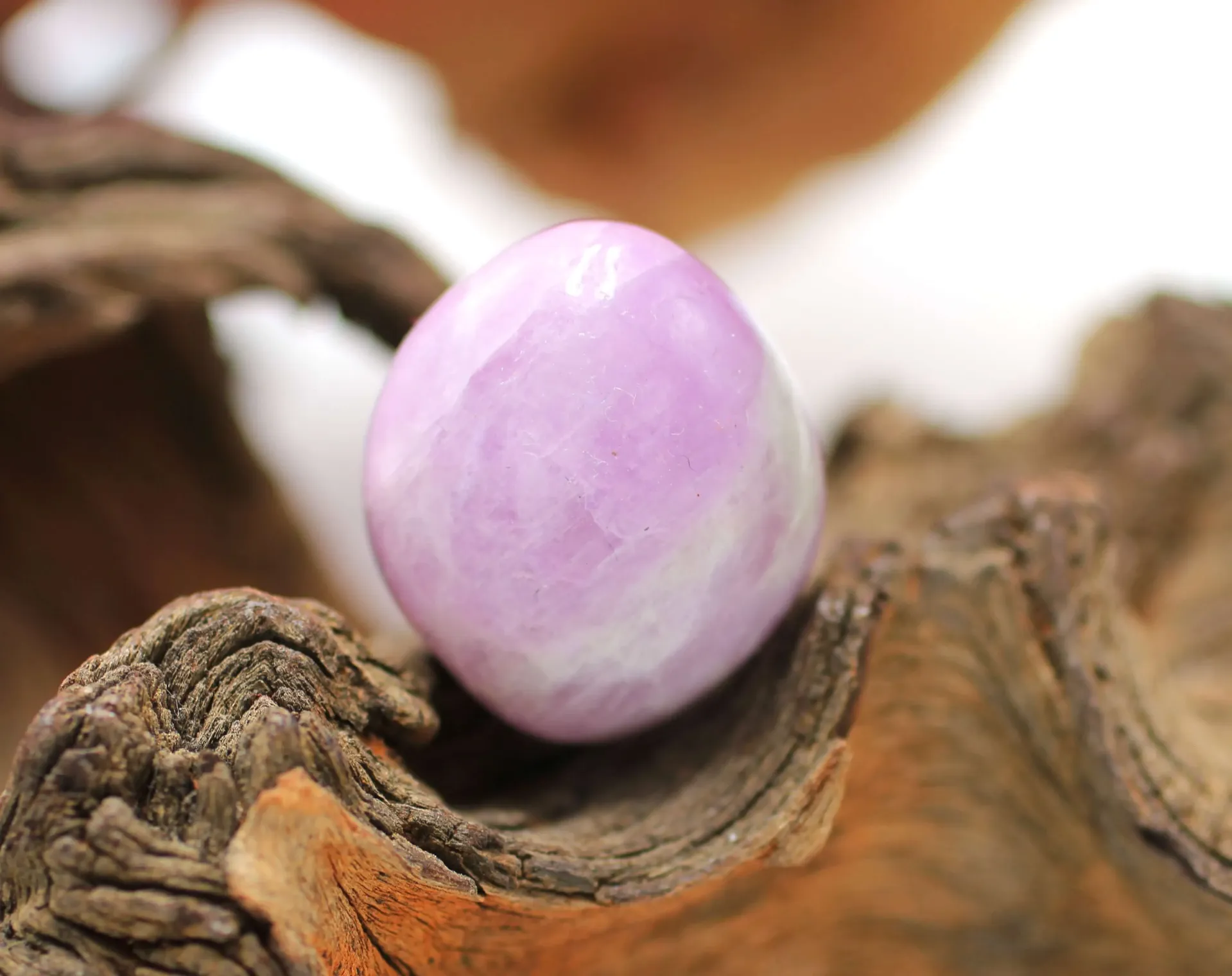 Kunzite rose roulée