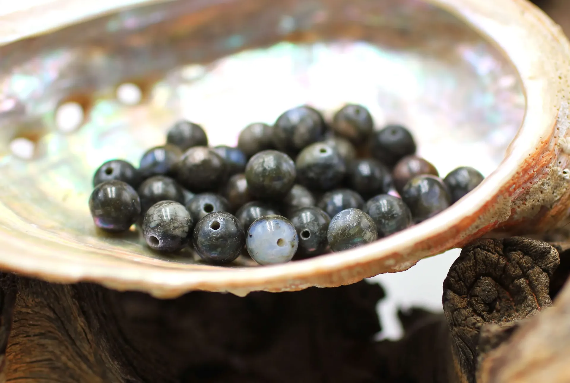 Perle 6mm en Blue liberite