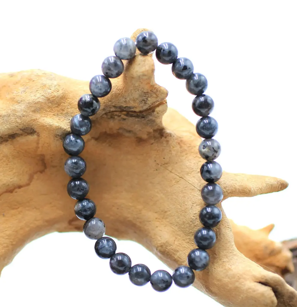 Bracelet en perles 6mm en Larvikite