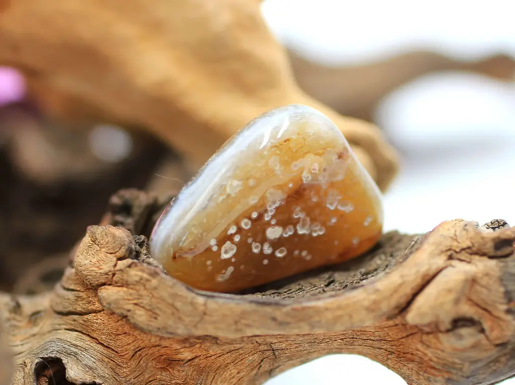 Agate du Botswana roulée