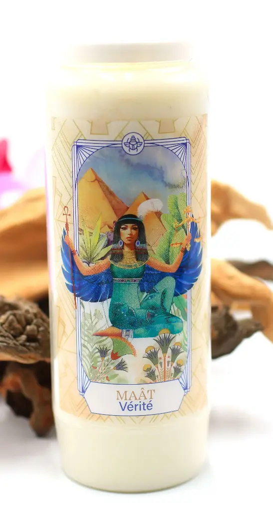 Bougie neuvaine Maât