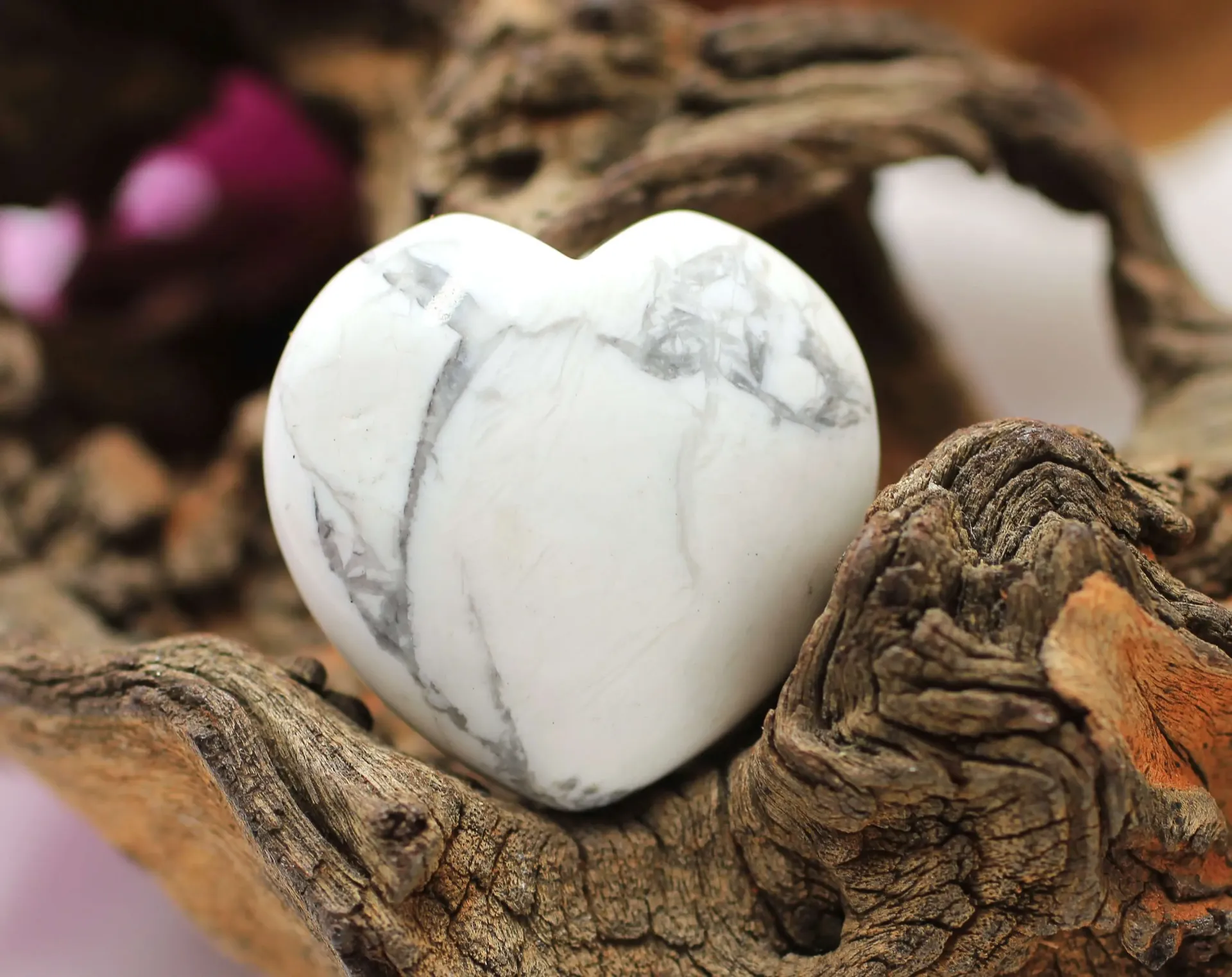 Cœur en Howlite
