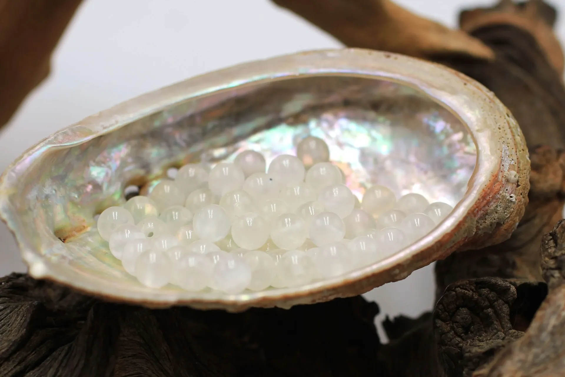 Perle 6mm en Calcite blanche