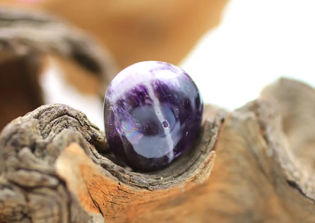 Améthyste roulée