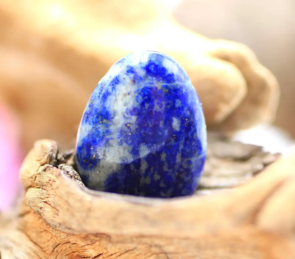 Pendentif foré en Lapis-Lazuli