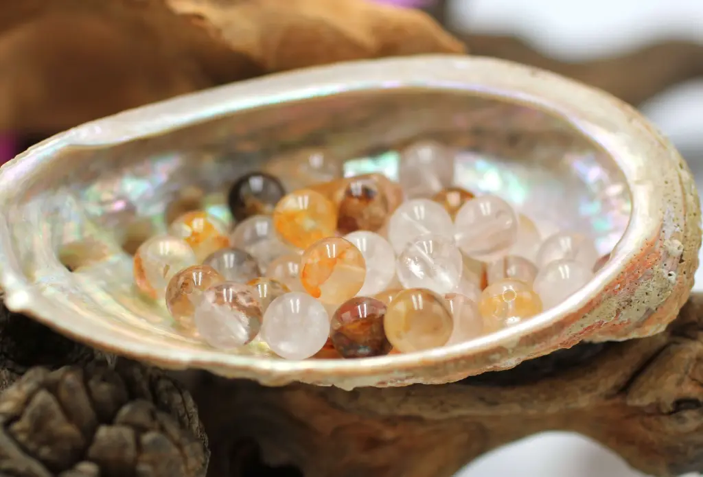 Perle 8mm en Quartz Golden Healer