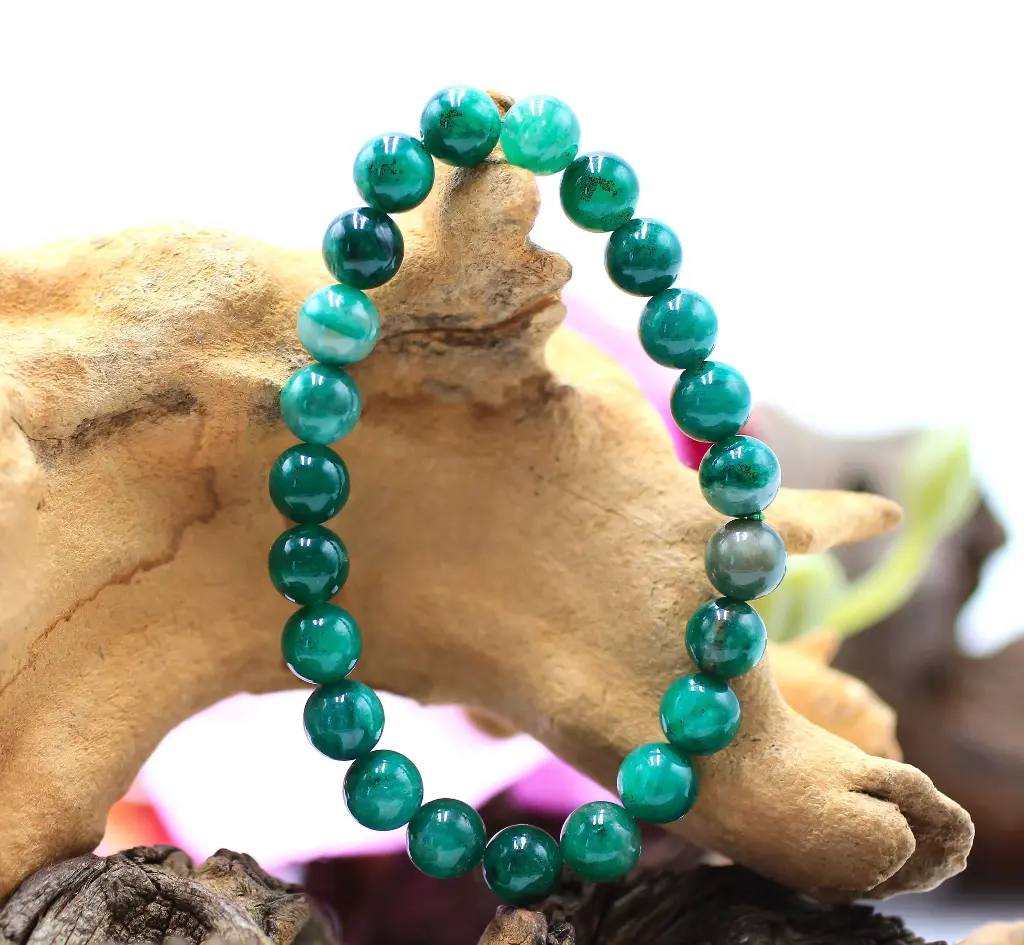 Bracelet en perles 8mm en Fuschite