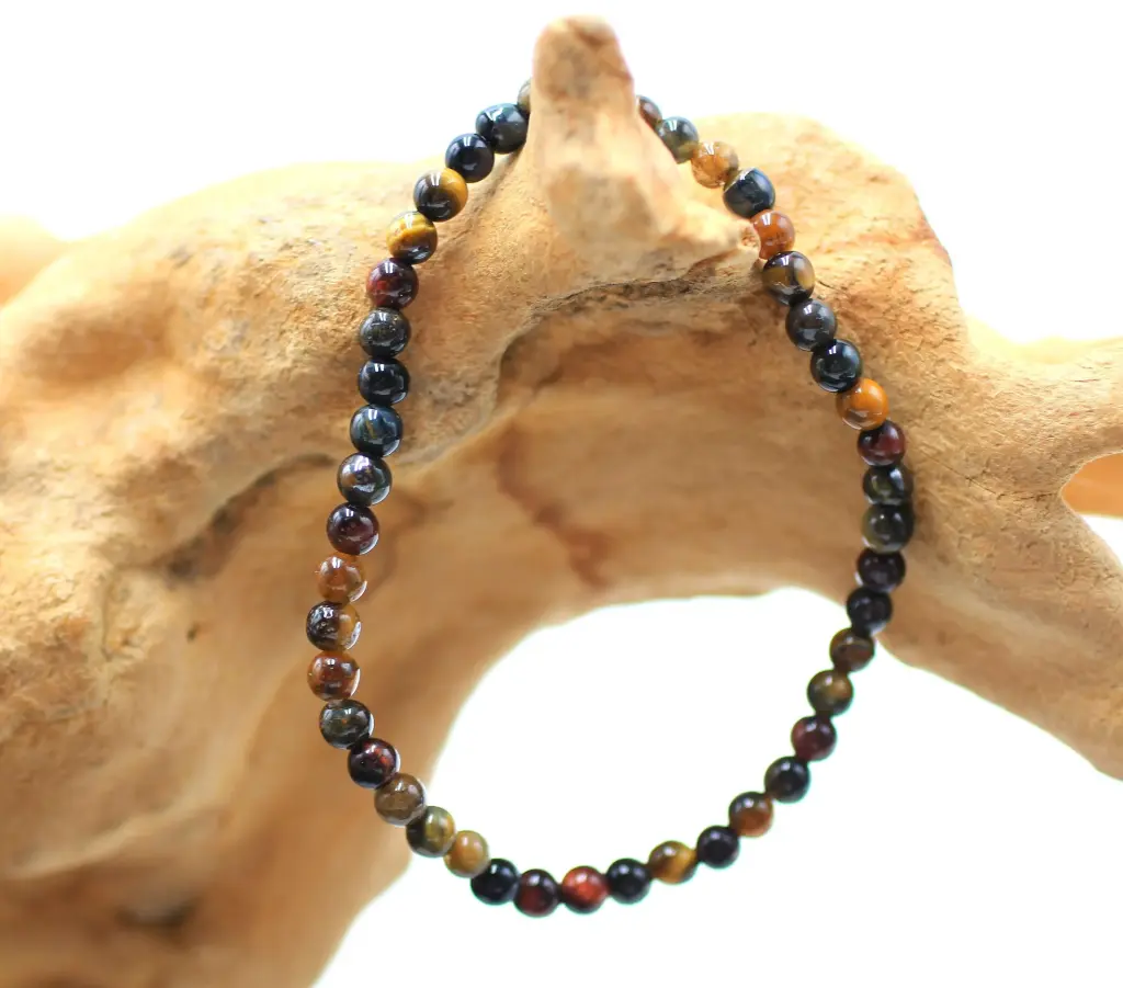 Bracelet en perles 4mm en Triple œil