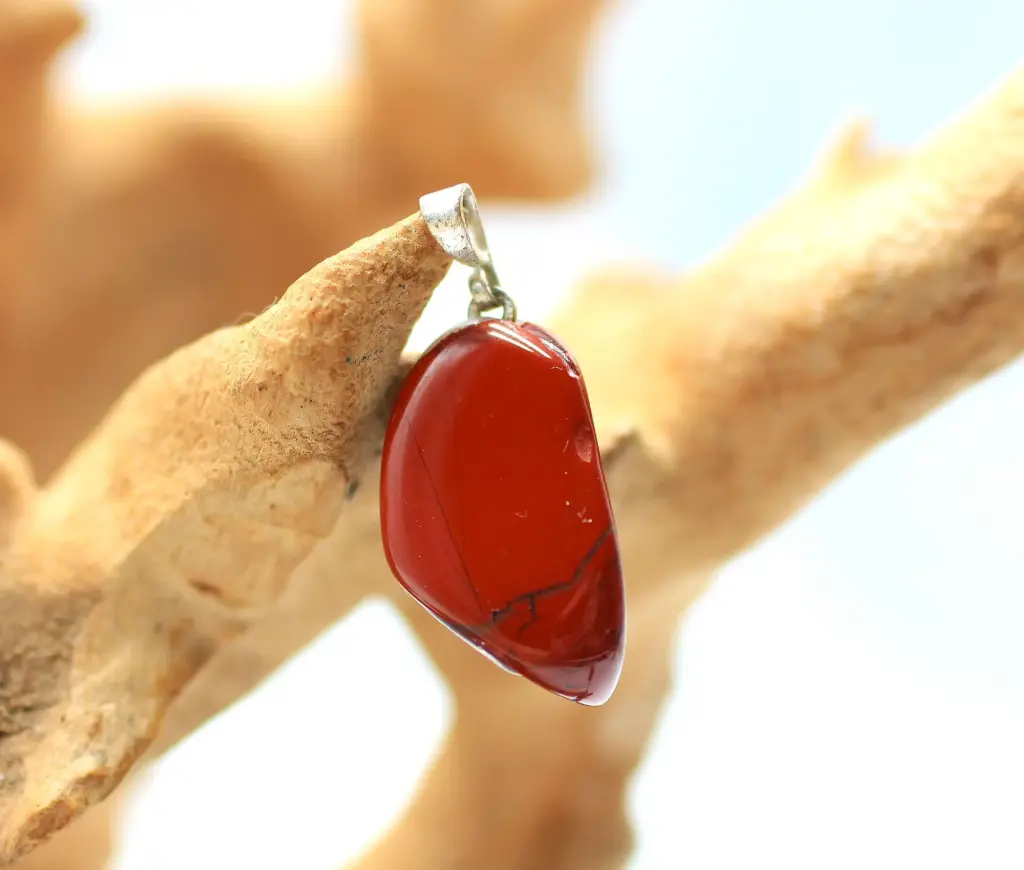 Pendentif en Jaspe rouge