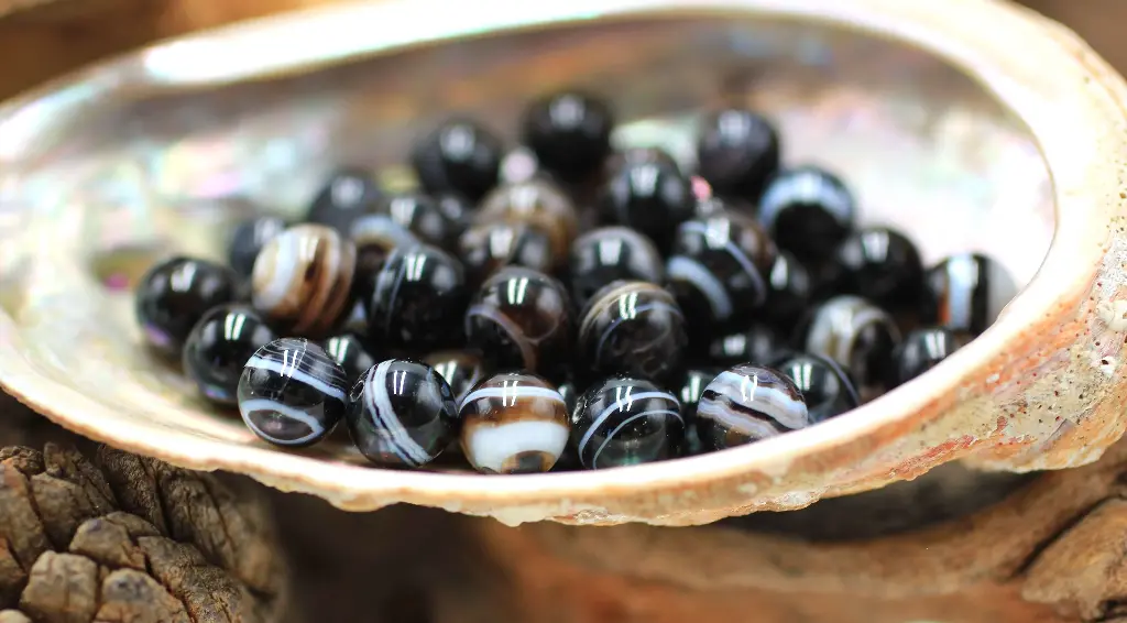 Perle 6mm en Agate œil