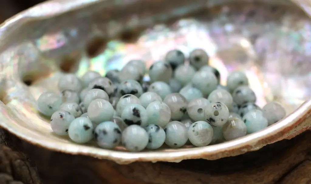 Perle 6mm en Jaspe Kiwi