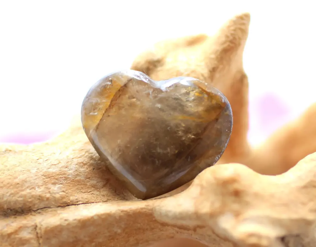 Cœur en Quartz Golden Healer