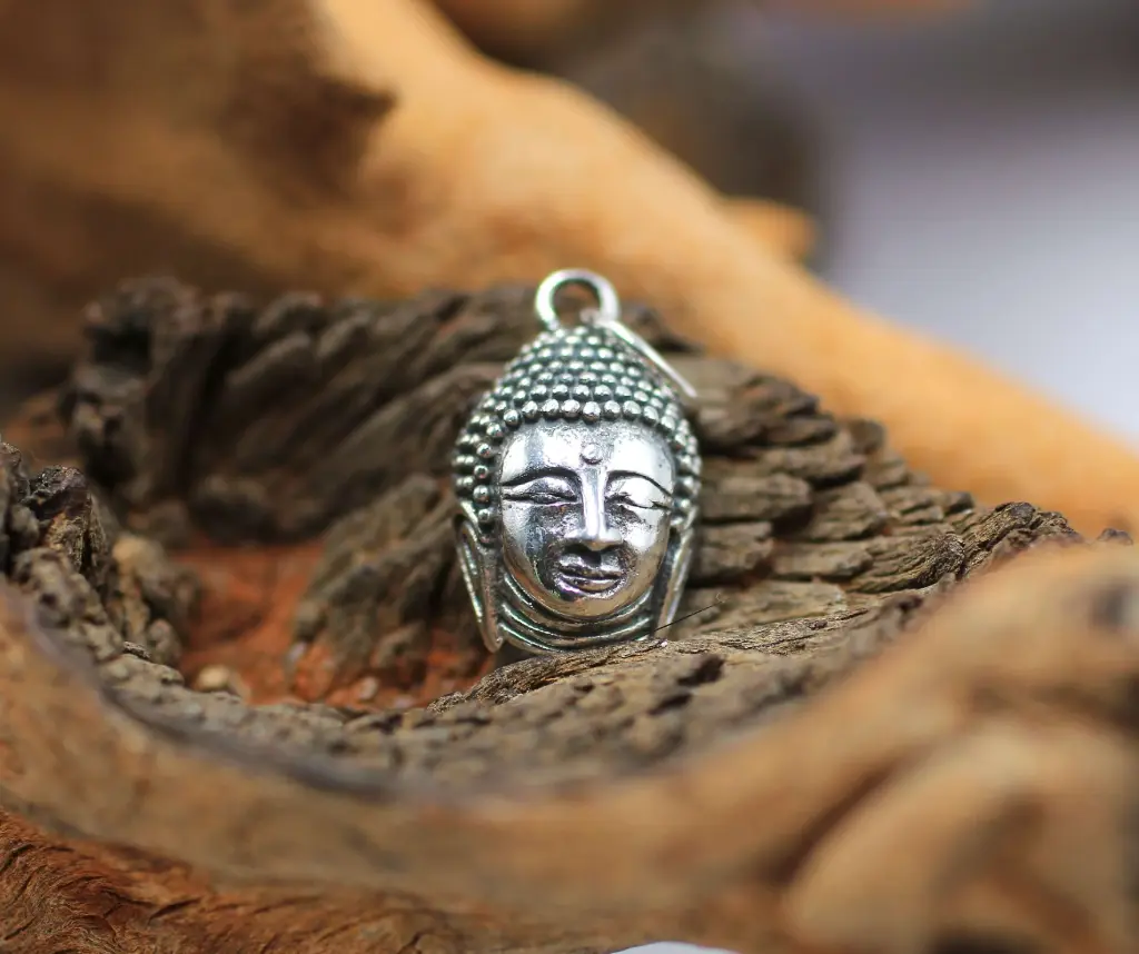 Pendentif Tête de Bouddha en Argent 925