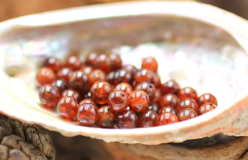 Perle 6mm en Hessonite