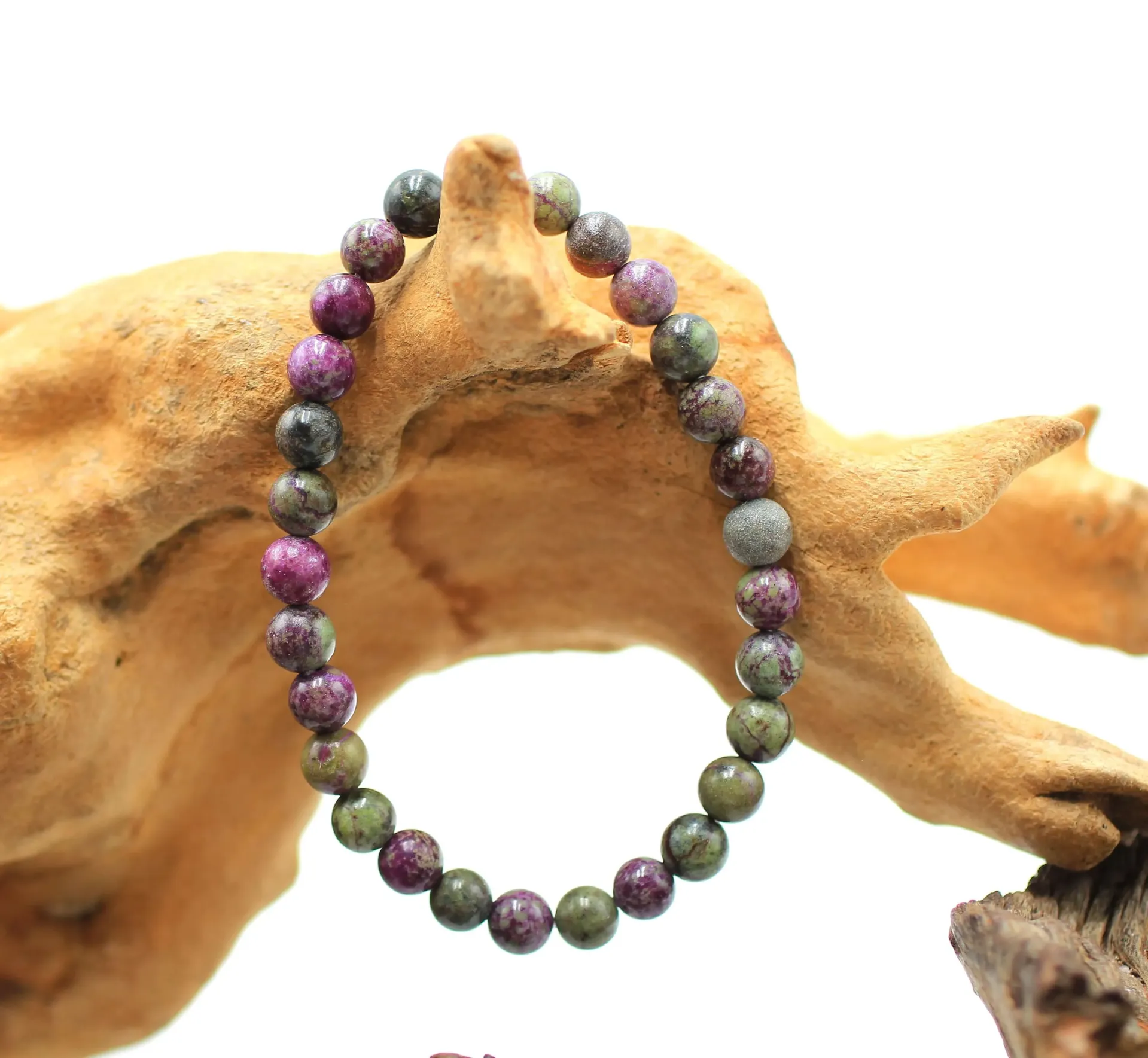 Bracelet en perles 6mm en Atlantisite