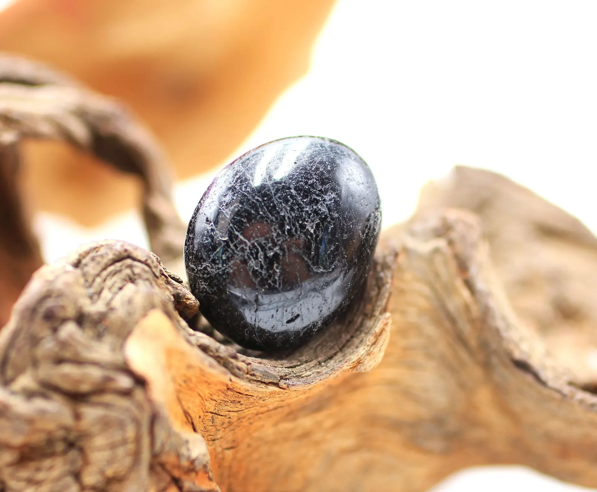 Tourmaline noire roulée