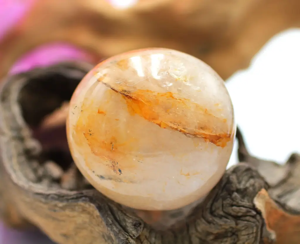 Galet en Quartz Golden Healer