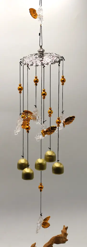 Carillon Angelots en cristal