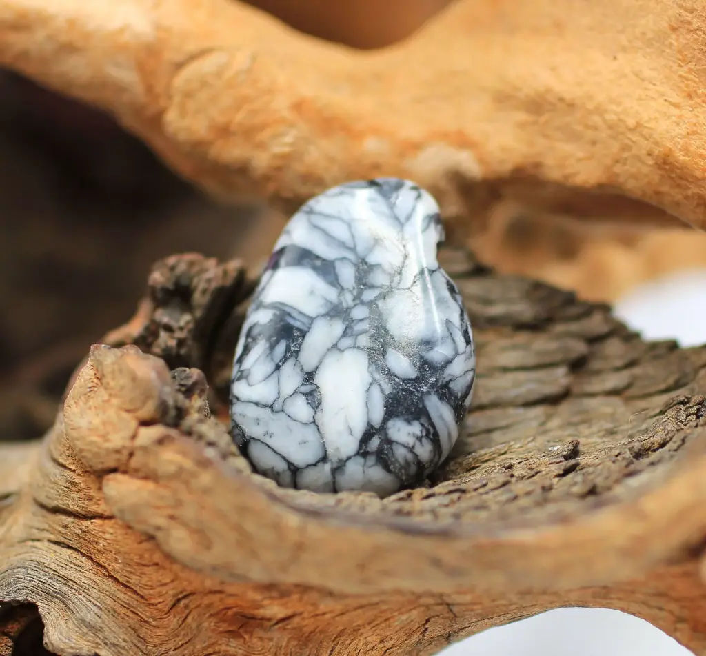 Pendentif foré en Pinolite