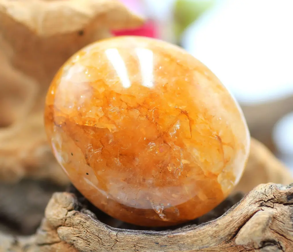 Galet en Quartz Golden Healer