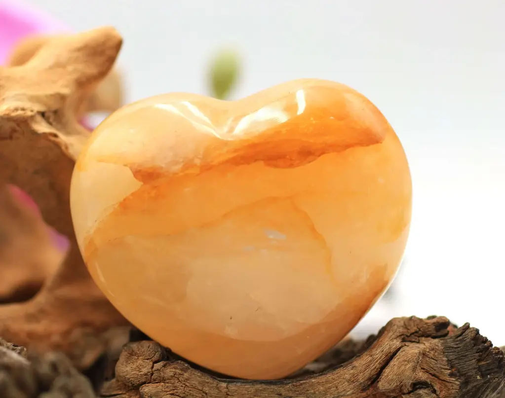 Cœur en Quartz Golden Healer