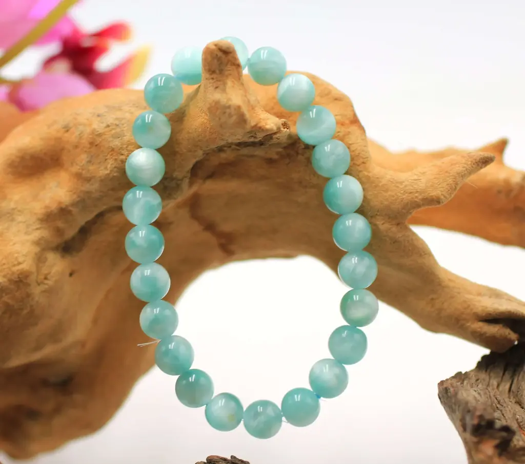 Bracelet en perles 8mm en Garniérite