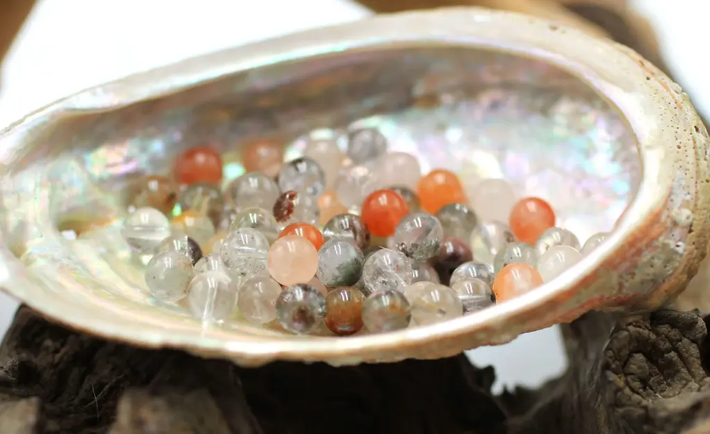 Perle 6mm en Quartz lodolite