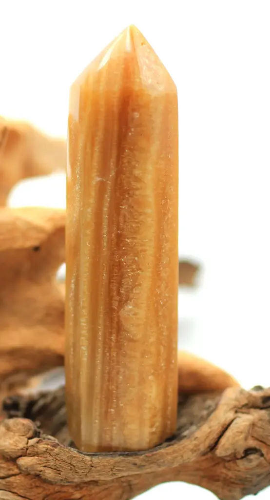 Obélisque en Calcite miel