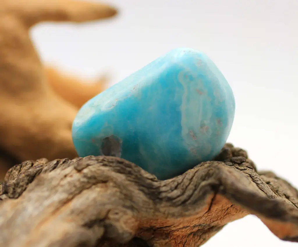 Aragonite bleue roulée