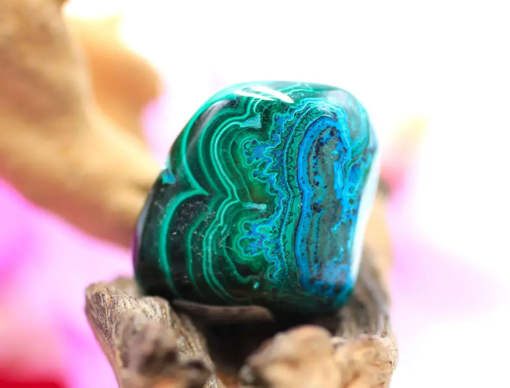 Chrysocolle-Malachite roulée