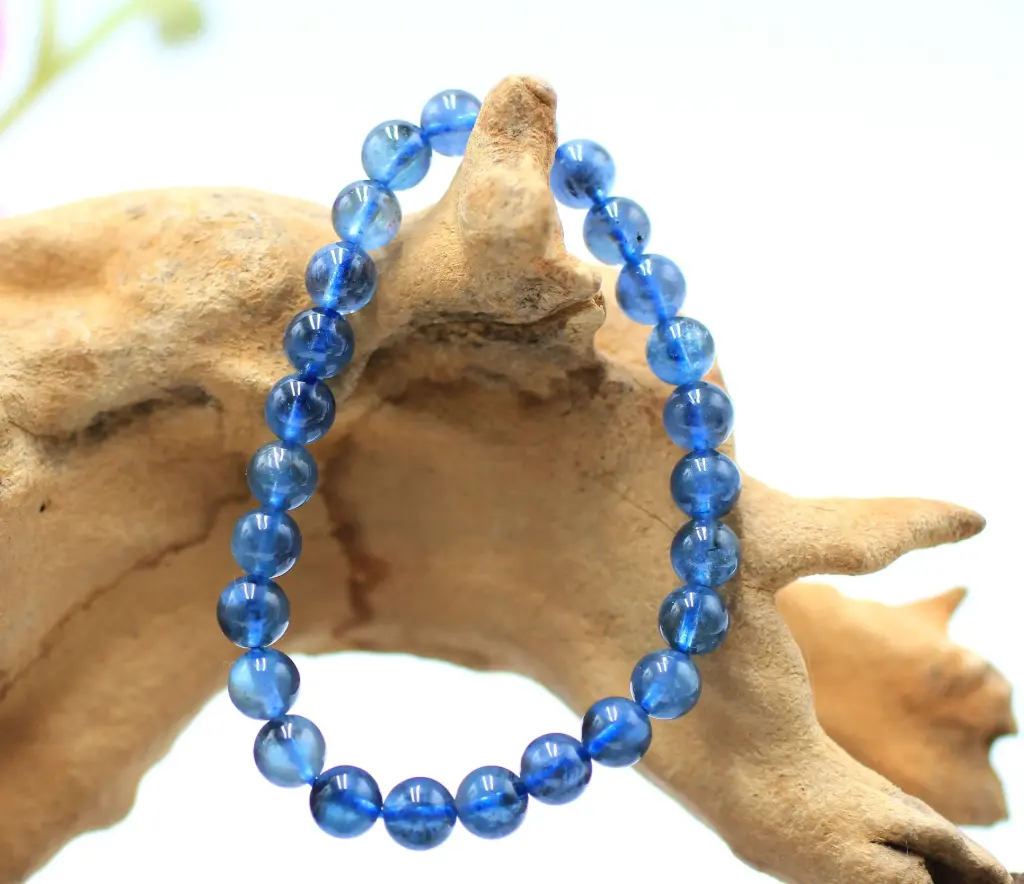 Bracelet en perles 7-8mm en Aigue-marine de Bahia