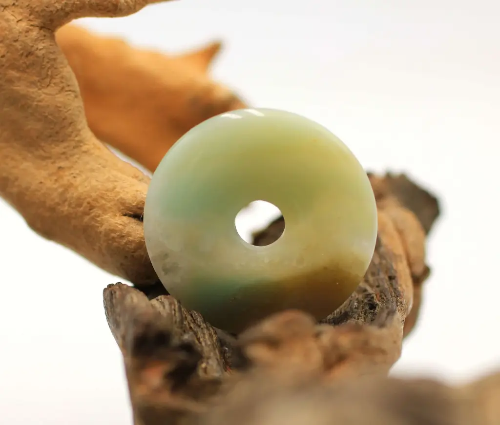Pendentif donut en Amazonite