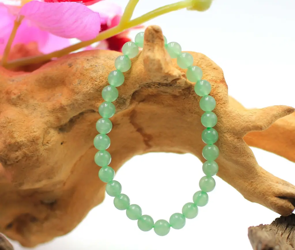 Bracelet en perles 6mm en Aventurine verte