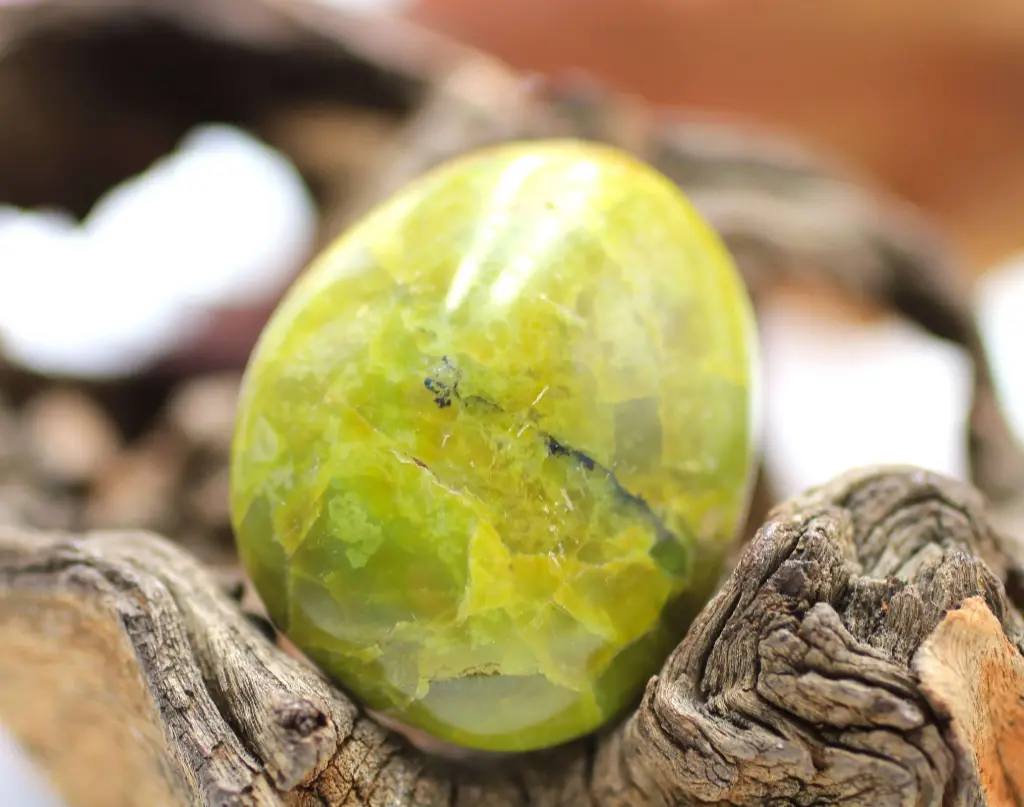 Galet en Opale verte