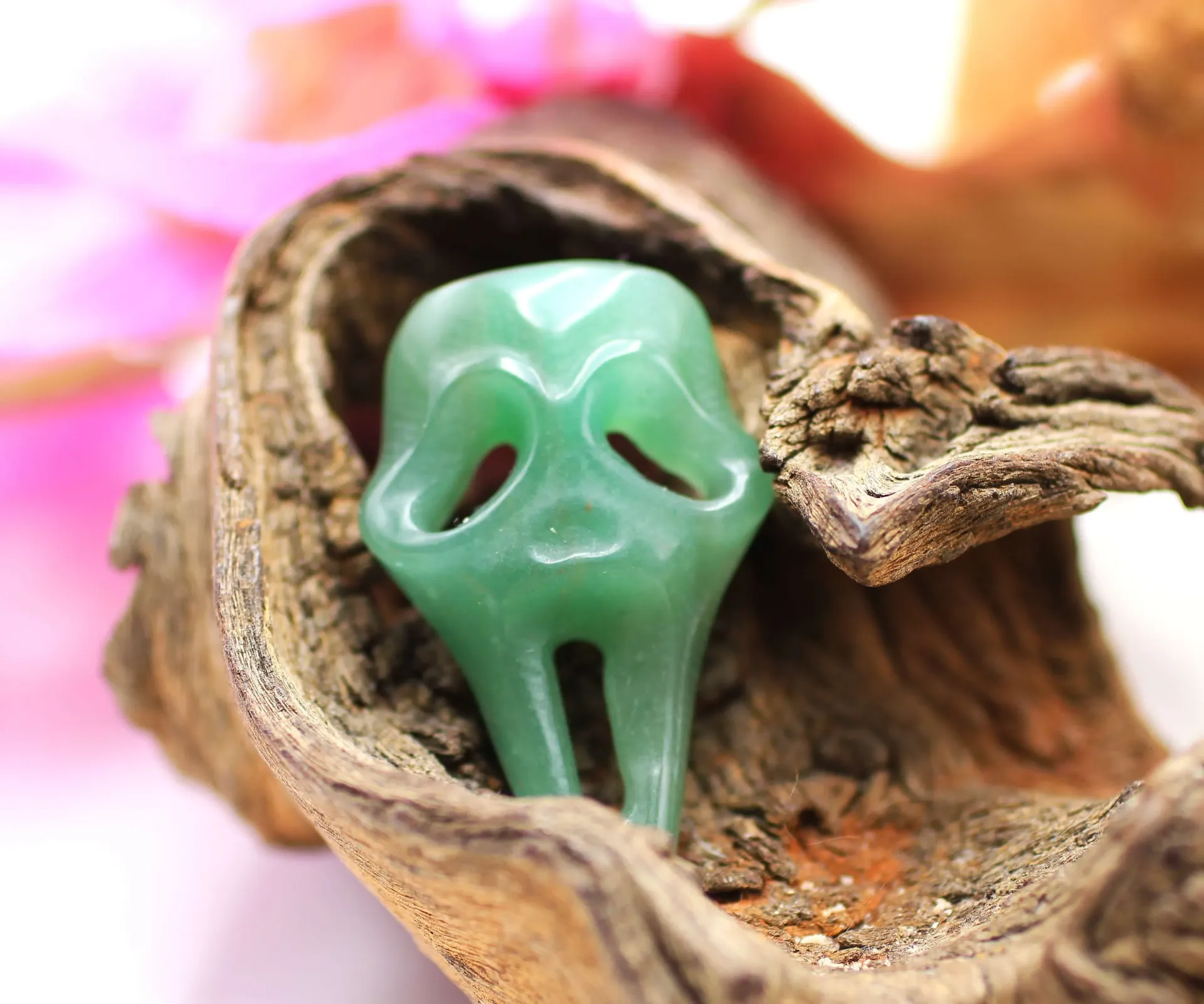 Masque de Scream en Aventurine verte