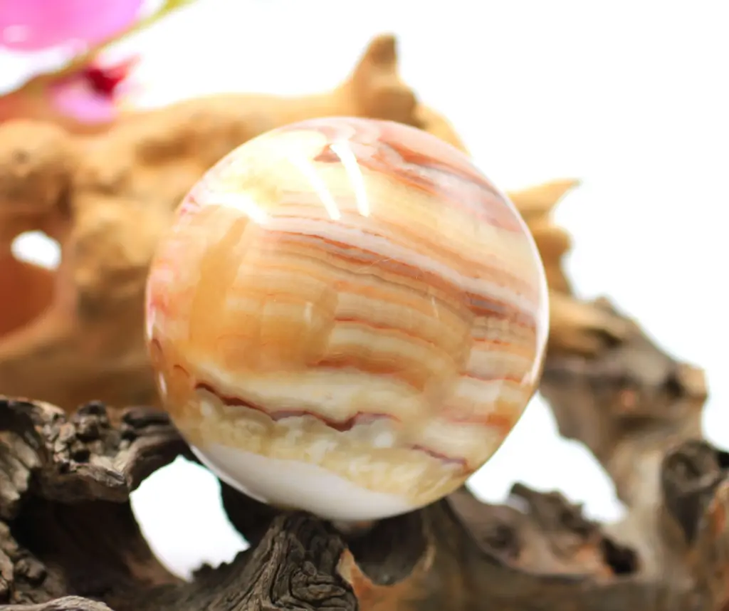 Sphère en Calcite tricolore