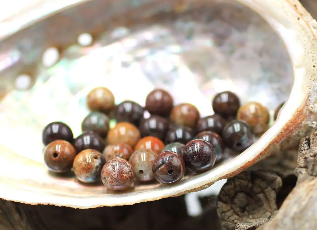 Perle 8mm en Quartz lodolite garden