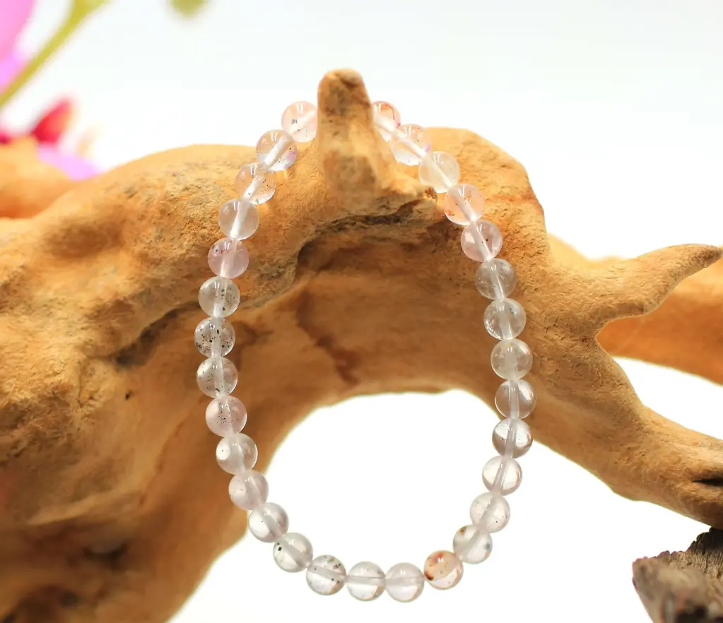 Bracelet en perles 6mm en Quartz Lépidolite