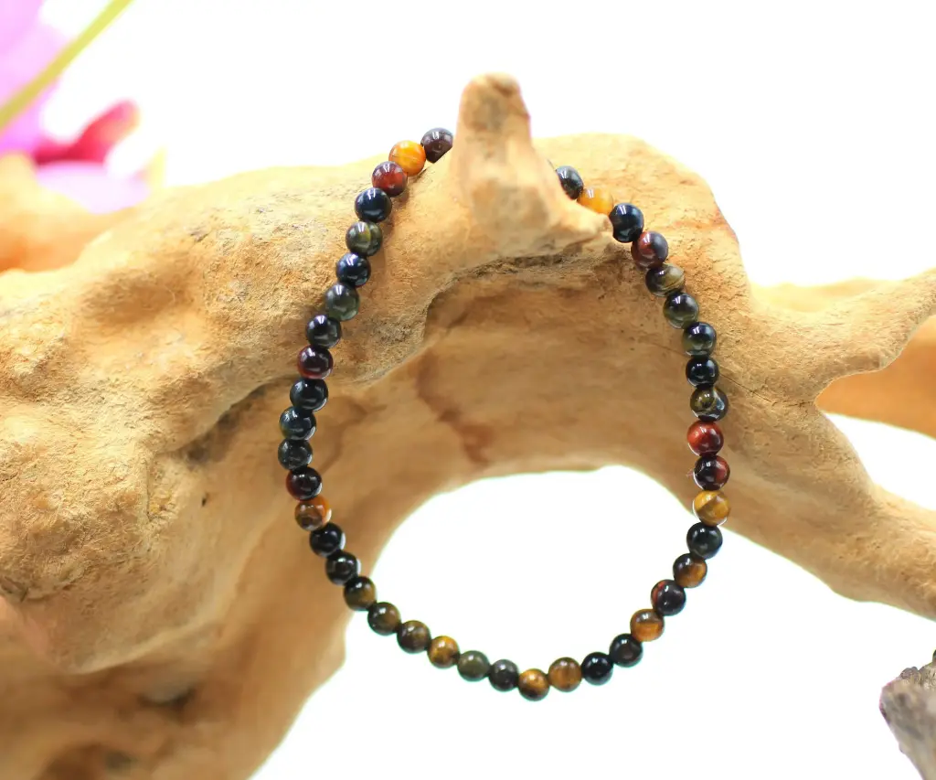 Bracelet en perles 4mm en Triple œil