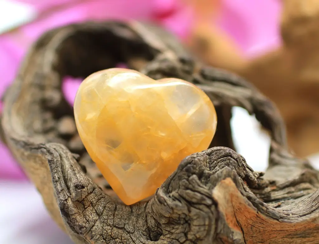 Cœur en Quartz Golden Healer