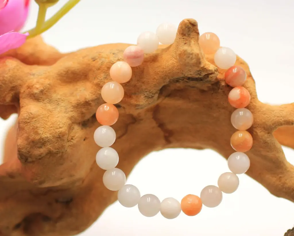 Bracelet en perles 8mm en Aventurine rose