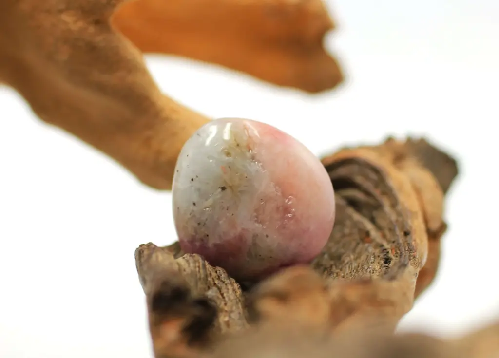 Albite sur Morganite roulée